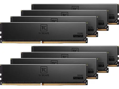 TEAMGROUP CTCMD5128G6000HC32AOC01 T-Create Master 128GB kits(16GBx8) DDR5 6000 (PC5-48000) Overclock ECC RDIMM CL32 1.4V One-rank Server Memory...
