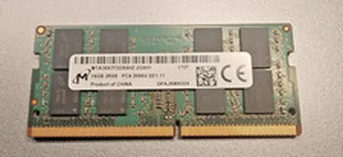 Micron 16GB DDR4 2666MHz Laptop RAM PC4-2666V 2Rx8 SODIMM MTA16ATF2G64HZ-2G6H1