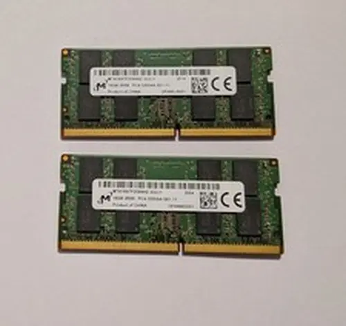 Micron 32GB (2×16GB) DDR4-3200 PC4-25600 SO-DIMM Laptop RAM Kit