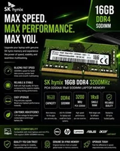 🔥🔥SK hynix 16GB DDR4 3200MHz PC4-3200AA 1Rx8 SODIMM Laptop Ram