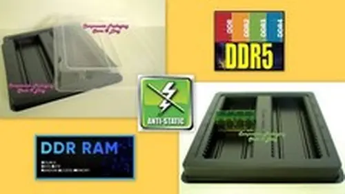 Portable PC RAM Memory Packaging Box Holder for DDR5 DDR4 DDR3 S - 2 Fits 100