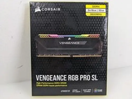 Corsair Vengeance RGB Pro SL Desktop Memory 2x16Gb Taiwan 32GB 3600MHz DDR4 RAM