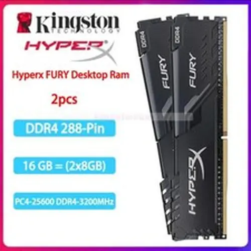 DDR4 Memory Ram 3200 Mhz 16GB (2x8GB) PC4-25600 288-pin Desktop DIMM For Gaming