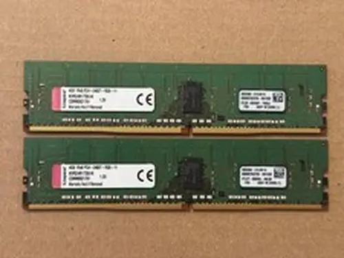 Kingston 8GB (2x4GB) DDR4 PC4 2400MHz ECC Server RAM Memory | KVR24R17S8/4I