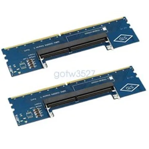 2PCS Laptop DDR4 RAM to Desktop Adapter Card Memory Tester SO DIMM to DDR4 NEW
