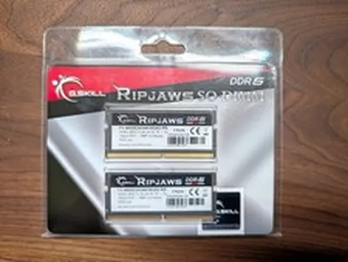 G.SKILL Ripjaws DDR5-4800 CL34-34-34-76 SO-DIMM 32GB (2x16GB) XMP 3.0 RAM Memory