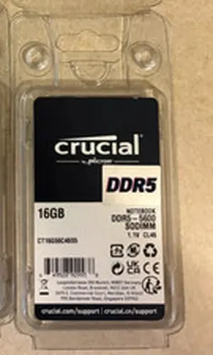 BRAND NEW Crucial 16GB DDR5-5600 SO-DIMM Laptop Memory Modules (1x16GB) RAM