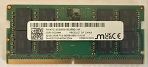 Micron 32GB DDR5 5600MHz SODIMM Laptop RAM PC5-5600B 2Rx8 MTC16C2085S1SC56BD1