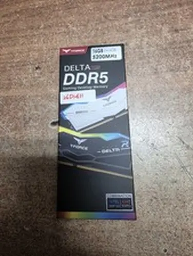 Team T-Force 16GB 5200MHz DELTA RGB DDR5 DESKTOP MEMORY WHITE CL40