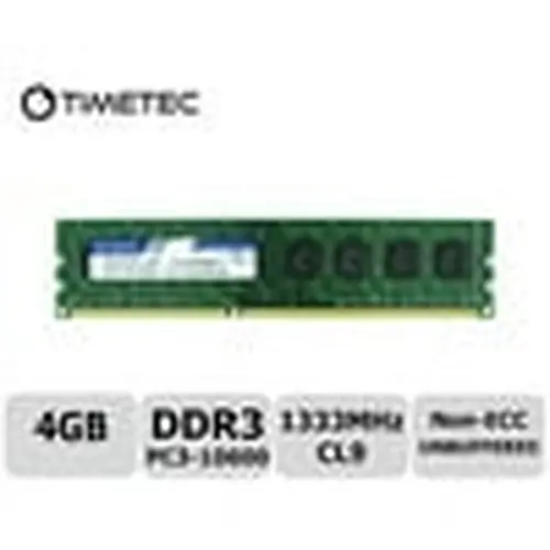 Timetec 4GB DDR3 / DDR3L 1333MHz PC3-10600 Desktop RAM Memory, Non-ECC Unbuffered, 1.5V / 1.35V, CL9 Dual Rank 2Rx8 Low Density, 240-Pin UDIMM