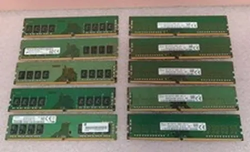 Lot of 10 Samsung, Skhynix Crucial 8GB DDR4 PC4-2666V Desktop Memory RAM