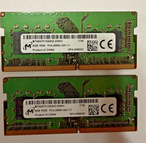 Micron DDR4 16GB (8GB X 2) PC4 2666 SO-DIMM RAM- Memory Laptop