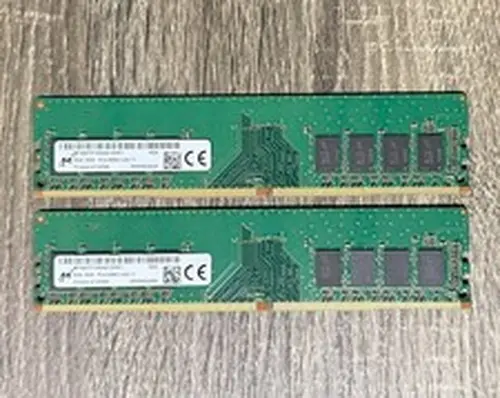 2 x 8GB DDR4 2666 Desktop RAM DIMM - Micron 16GB Memory Kit PC4-2666V