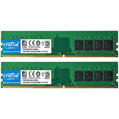 Crucial DDR4 4GB 8GB 16GB 2133 PC4-17000 288pins Desktop Memory Dimm Ram 1.2V
