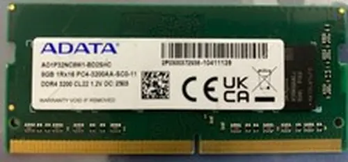 ADATA 8GB PC4-25600 DDR4-3200MHz SODIMM Memory Module - AO1P32NC8W1-BD2SHC