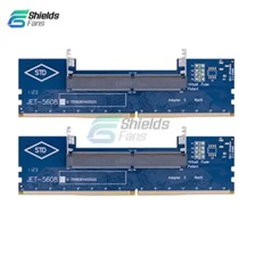 2PCS Laptop DDR4 RAM to Desktop Adapter Card Memory Tester SO-DIMM to PC DDR4