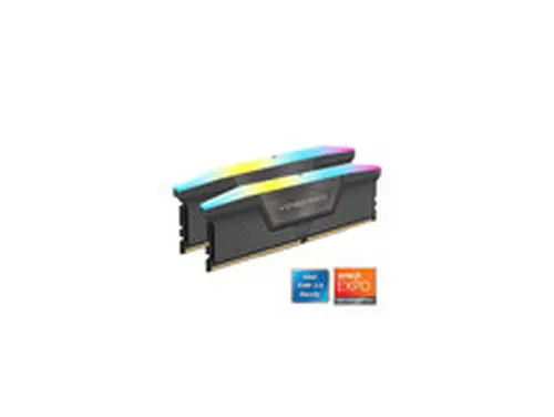CORSAIR Vengeance RGB 16GB (2 x 8GB) 288-Pin PC RAM DDR5 6000 (PC5 48000) Deskto