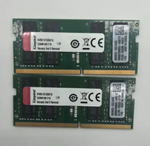 Lot of 2 Kingston 32GB (2x16GB) DDR4-2133 PC4-17000 SO-DIMM RAM KVR21S15D8/16