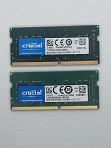 Crucial 8GB (1x8GB) DDR4-2400 SODIMM Laptop Memory RAM Kit CT8G4SFS824A x 2