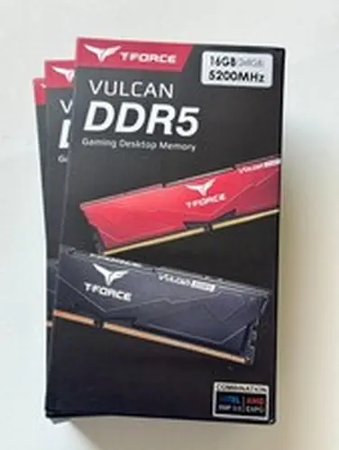 TEAMGROUP T-Force Vulcan 16GB (2x8GB) DDR5 5200MHz Desktop RAM Memory