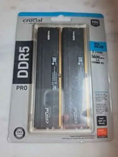Crucial DDR5 Pro 32GB (2x16GB) 5600MT/s UDIMM Desktop RAM, CL46. *SEALED*