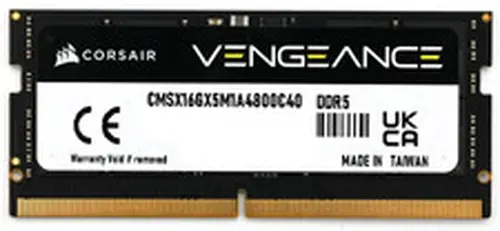 Corsair Vengeance 16GB DDR5 4800MHz C40 SODIMM Laptop Memory Black RAM Only