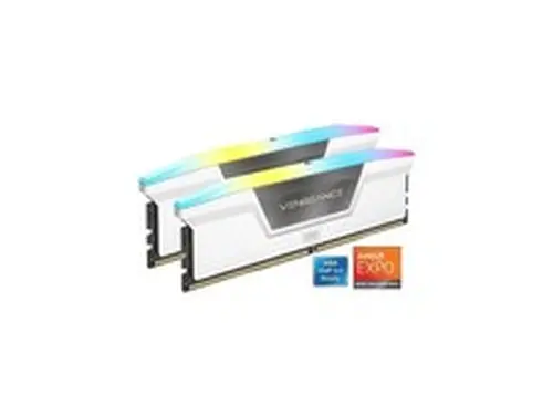 CORSAIR Vengeance RGB 32GB (2 x 16GB) 288-Pin PC RAM DDR5 6000 (PC5 48000) Deskt
