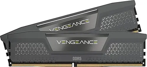 CORSAIR Vengeance DDR5 32GB (2 x 16GB) Up to 6000MHz CL38-44-44-96 1.35V Intel XMP 3.0 AMD EXPO Computer Desktop Memory – Gray