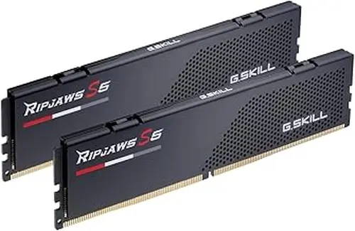G.SKILL Ripjaws S5 Series DDR5 RAM (Intel XMP 3.0 & AMD EXPO) 64GB (2x32GB) 6000MT/s CL36-36-36-96 1.35V Desktop Computer Memory U-DIMM - Matte Black (F5-6000J3636F32GX2-RS5K)