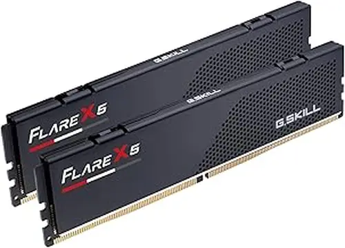 G.SKILL Flare X5 Series DDR5 RAM (AMD EXPO) 64GB (2x32GB) 6000MT/s CL30-40-40-96 1.40V Desktop Computer Memory U-DIMM - Matte Black (F5-6000J3040G32GX2-FX5)