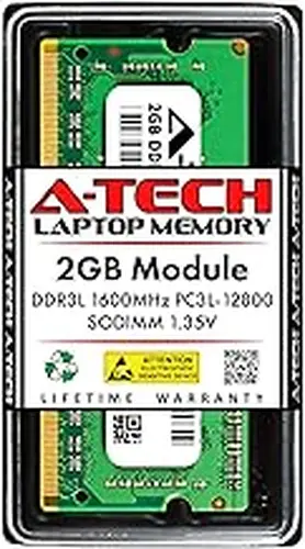 A-Tech 2GB RAM for Dell Latitude E6530, E6430s, E6430, 6430u, E6330, E6230, E5530, E5430, 3330 Laptop | DDR3/DDR3L 1600 MHz SODIMM PC3L-12800 Memory Upgrade