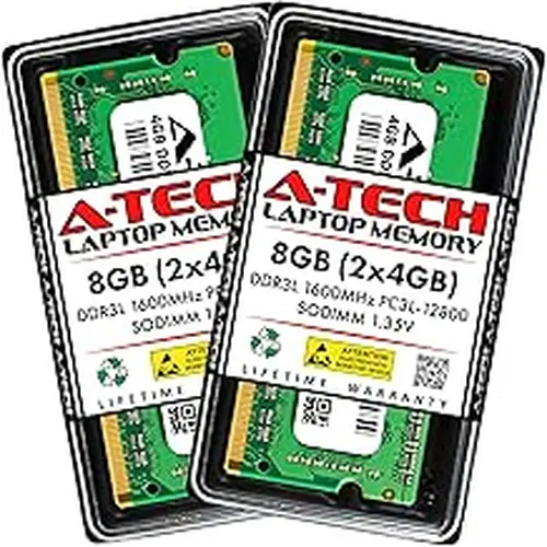 A-Tech 8GB Kit (2x4GB) RAM for Dell Latitude E7450, E7250, 7250, E5550, 5550, E5450, 5450, E5250, 5250 Laptop | DDR3/DDR3L 1600 MHz SODIMM PC3L-12800 Memory Upgrade