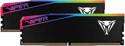 Patriot Viper Elite 5 Ultra Gaming RGB DDR5 RAM 32GB (2X16GB) 6400MT/s CL32 1.4v UDIMM Desktop Gaming Memory Kit Compatible with Intel XMP AMD Expo - VEUR532G6432K