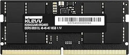 KLEVV DDR5 16GB (1x16GB) 5600MHz CL46 SODIMM SK Hynix A-Die Laptop Ram Memory 1.1V (KD5AGSA80-56G460A)
