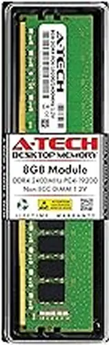 A-Tech 8GB DDR4 2400 MHz UDIMM PC4-19200 (PC4-2400T) CL17 DIMM Non-ECC Desktop RAM Memory Module
