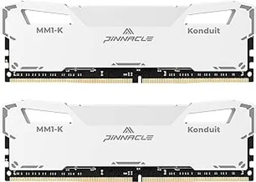 Timetec Pinnacle Konduit 16GB KIT(2x8GB) DDR4 3200MHz PC4-25600 CL16-18-18-38 XMP2.0 Overclocking 1.35V Compatible for AMD and Intel Desktop Gaming PC Memory Module RAM - White