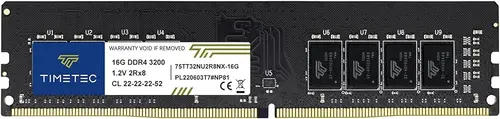 Timetec 16GB DDR4 3200MHz (PC4-3200AA) PC4-25600 UDIMM Desktop RAM – 288-Pin 1.2V CL22 Non-ECC Unbuffered DIMM Memory Module Upgrade