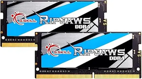 G.SKILL Ripjaws DDR4 SO-DIMM Series DDR4 RAM 32GB (2x16GB) 2400MT/s CL16-16-16-39 1.20V Unbuffered Non-ECC Notebook/Laptop Memory SO-DIMM (F4-2400C16D-32GRS)