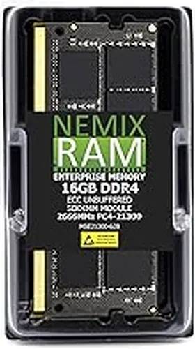 16GB 1X16GB DDR4 2666MHZ PC4-21300 2Rx8 1.2V CL19 260-PIN ECC Unbuffered SODIMM NEMIX RAM Workstation Memory Compatible with Supermicro MEM-DR416L-CL01-ES26