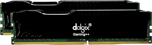 Dolgix Gaming++ 16GB Kit (8GBx2) 3200 MHz DDR4 DRAM Desktop Gaming Memory CL16 DZR2K8GD4-32 (Black)