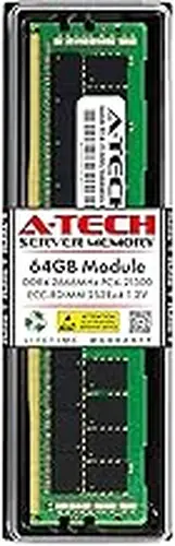 A-Tech 64GB RAM for ASUS Pro WS WRX80E-SAGE SE WiFi | DDR4 2666MHz PC4-21300 ECC RDIMM 2S2Rx4 (4Rx4) Registered Server Memory Upgrade