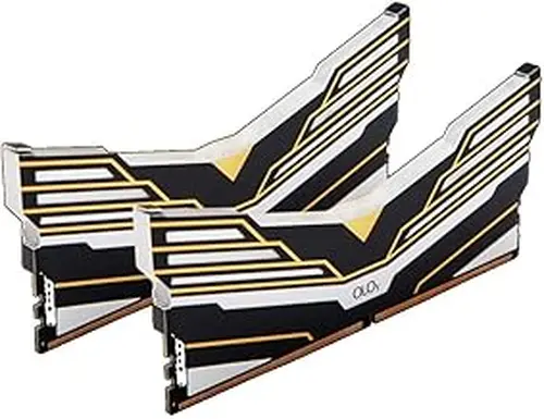 OLOy DDR4 RAM 32GB (2x16GB) Black Warhawk Aura Sync RGB 3000 MHz CL16 1.35V 288-Pin Desktop Gaming UDIMM (MD4U163016DEDA)