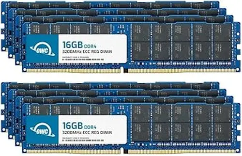 OWC 128GB (8x16GB) DDR4 3200MHz PC4-25600 CL22 2RX4 ECC Registered RDIMM 1.2V 288-pin Memory RAM Upgrade for Server