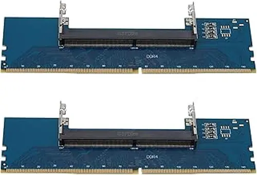 2X Laptop DDR4 SO-DIMM to Desktop DIMM Memory RAM Connector Adapter Desktop PC Memory Cards Converter Adaptor