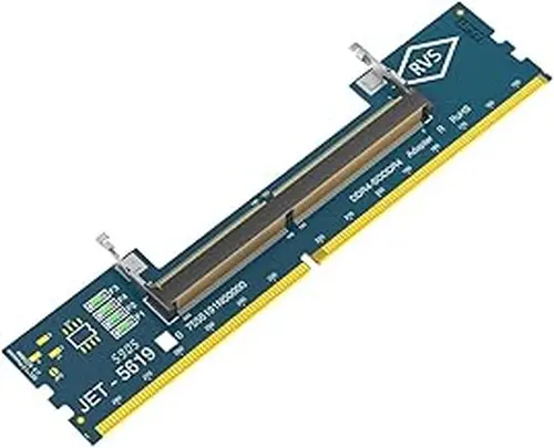 Laptop SO DDR4 RAM to Desktop DDR4 Adapter Card, Memory Tester SO DIMM 4 to DDR 4 Converter