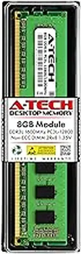 A-Tech 8GB DDR3/DDR3L 1600MHz PC3L-12800 (PC3-12800) CL11 DIMM 2Rx8 1.35V 240-Pin Non-ECC UDIMM Desktop RAM Memory Module