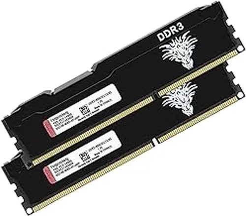 Yongxinsheng 16GB (8GBx2) DDR3 1866MHz (PC3 14900) CL13 Desktop Memory 240Pins 1.5V Non-ECC Unbuffered Ddr3 UDIMM RAM - Black
