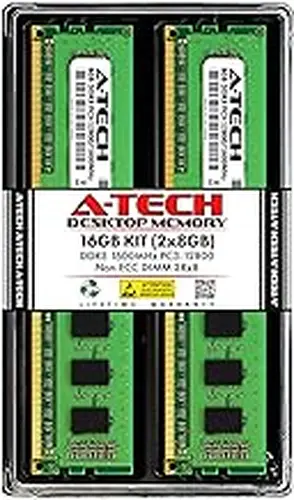 A-Tech 16GB Kit (2x8GB) RAM for Dell OptiPlex 9020, 9010, 7020, 7010, 3020, 3010, XE2 (USFF/SFF/MT/DT) | DDR3 1600 MHz DIMM PC3-12800 UDIMM Memory Upgrade