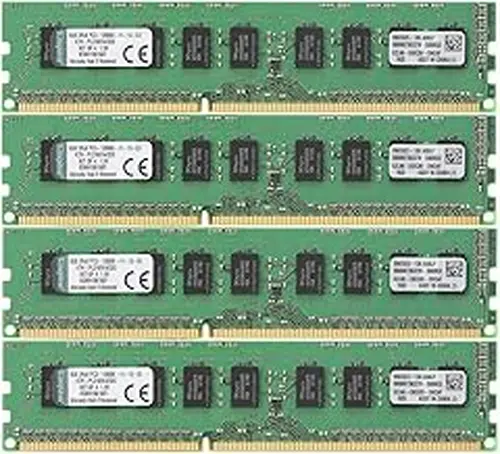 Kingston Technology 32GB Kit of 4 (4 x 8GB) DDR3 1600MHz PC3-12800 ECC DIMM Memory for Select HP/Compaq Desktops KTH-PL316EK4/32G
