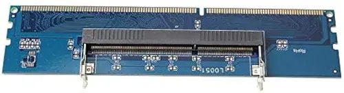 Mustpoint DDR3 204Pin to 240Pin Lod DDR3 Laptop SO DIMM to Desktop DIMM Memory RAM Adapter Blue